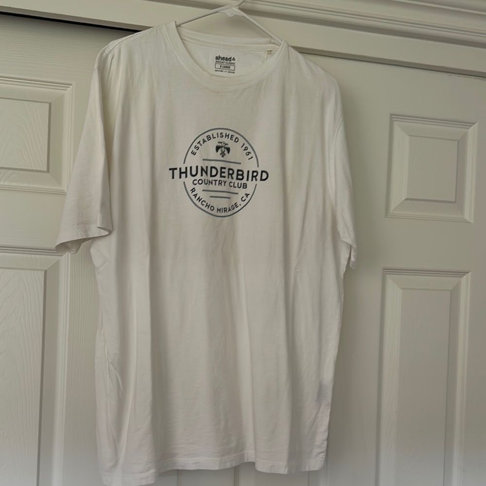 White Short Sleeve Tee with Thunderhead Logo